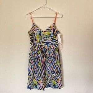 Trina Turk Floral-print 100% Silk Dress Size 8